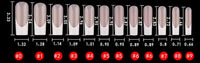 Matte Ballet 120 pieces French tip press on nails